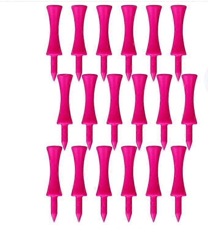 Castle Tee Buck Value Plastic Golf Tee 50-Pack, 2 3/4 Inch Set, Pro Height Control, For Practice Color Pink