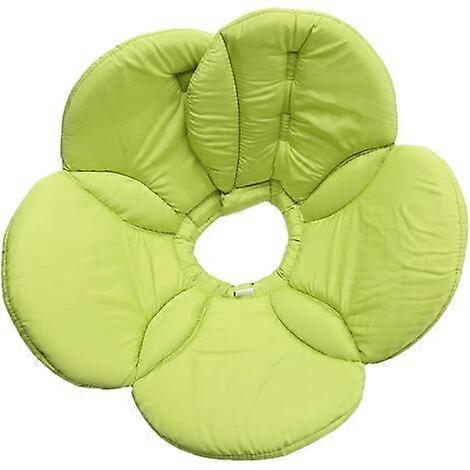 Protective Collar for Dog/Cat, Comfortable Collar, M (green flower)