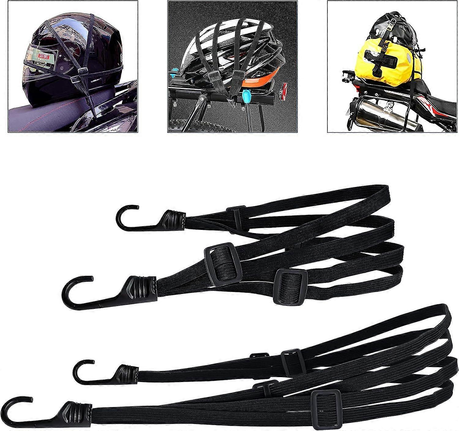 2-pack of luggage tensioners, extenders with hooks, tie-down straps with hooks (2 pieces, 60 cm + 90 cm)