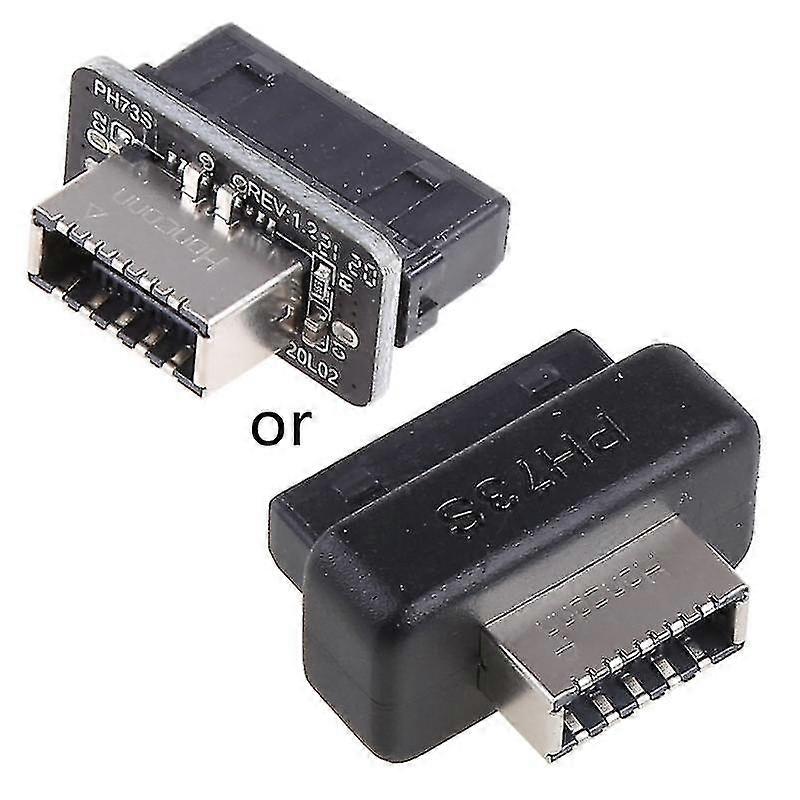 Usb 3.0 Internal Header To Usb 3.1/3.2 Type C Front Type E Adapter 20p To 19p