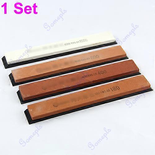 4pcs/set Sharpener System Grindstone Whetstone Stone Grit 180# 400# 800# 1500#