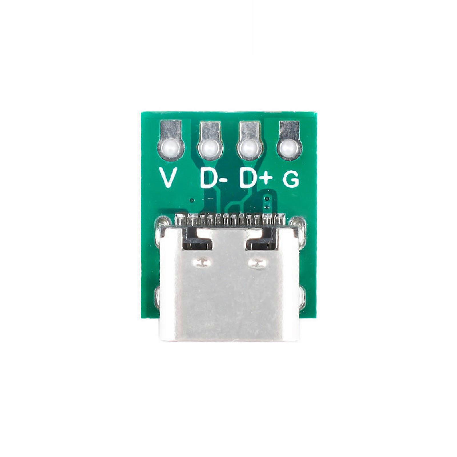 16 Pin USB 3.1 Type-C Female Socket Connector for Data Line Wire Cable Transfer