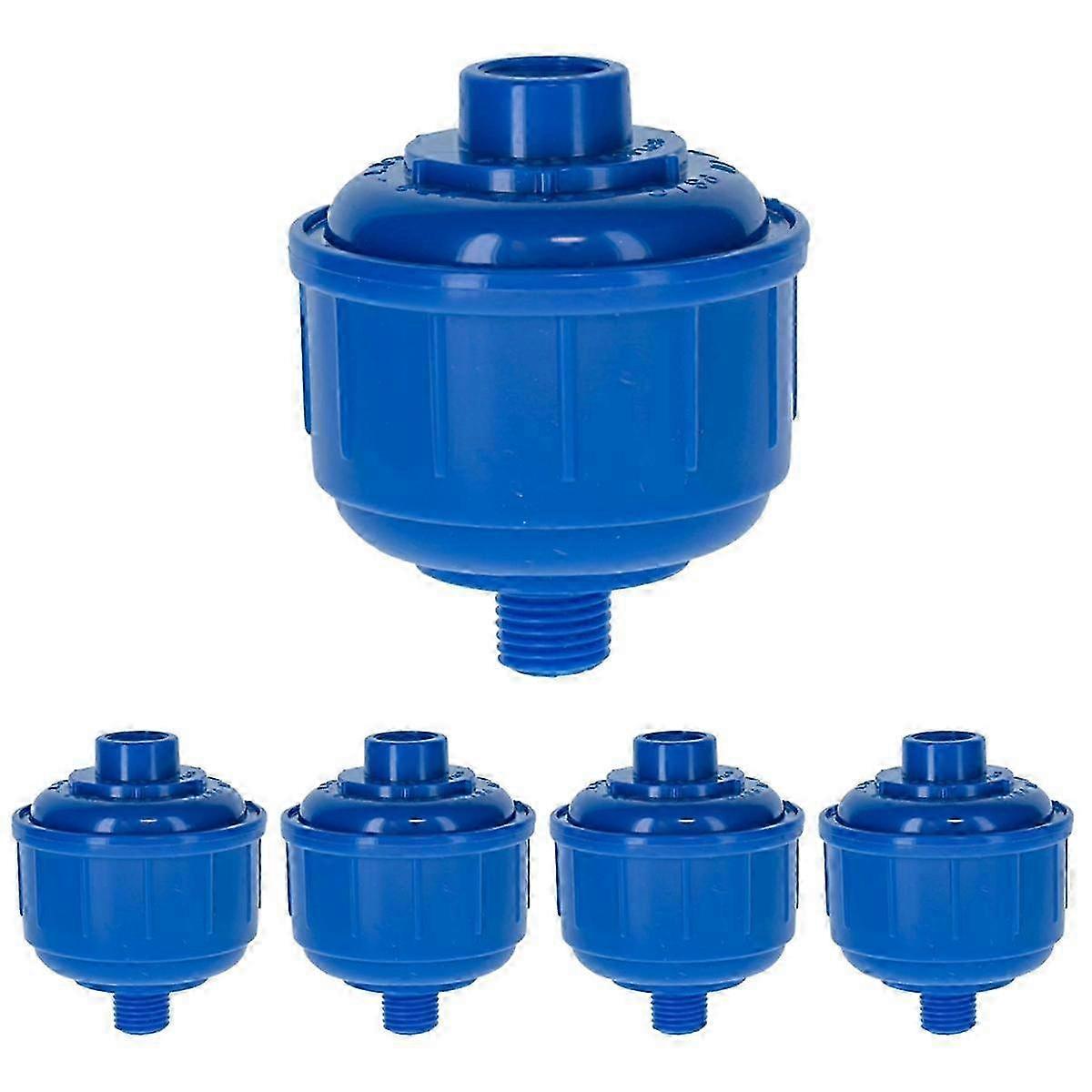 5pcs Einweg-Mini-Luft-Wasserfilter Kunststoff-Einwegfilter Wirbelwind-Luftleitungsfilter Roter Farbfilter
