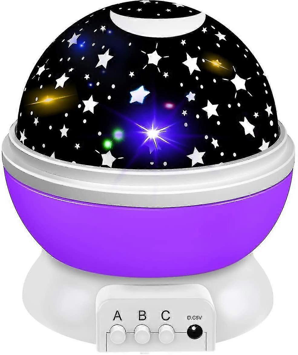 Starry Sky Projector Night Light, 8 Light Effects Modes / Usb Socket / 360 Rotation Children