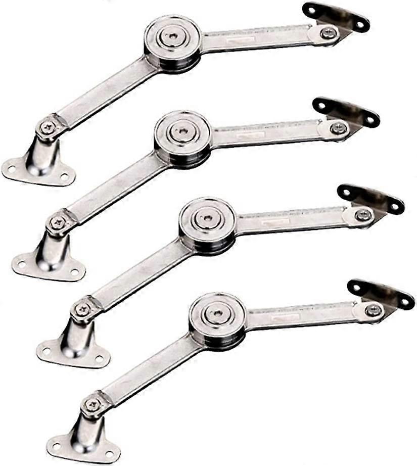 4 Pcs Hydraulic Randomly Stop Hinges Kitchen Cabinet Door Adjustable