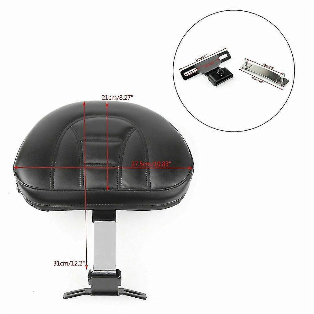 Motorcycle Driver Backrest For Harley Heritage Softail Fatboy 2007-2017 Plug-in Adjustable Rider Backrest Kit