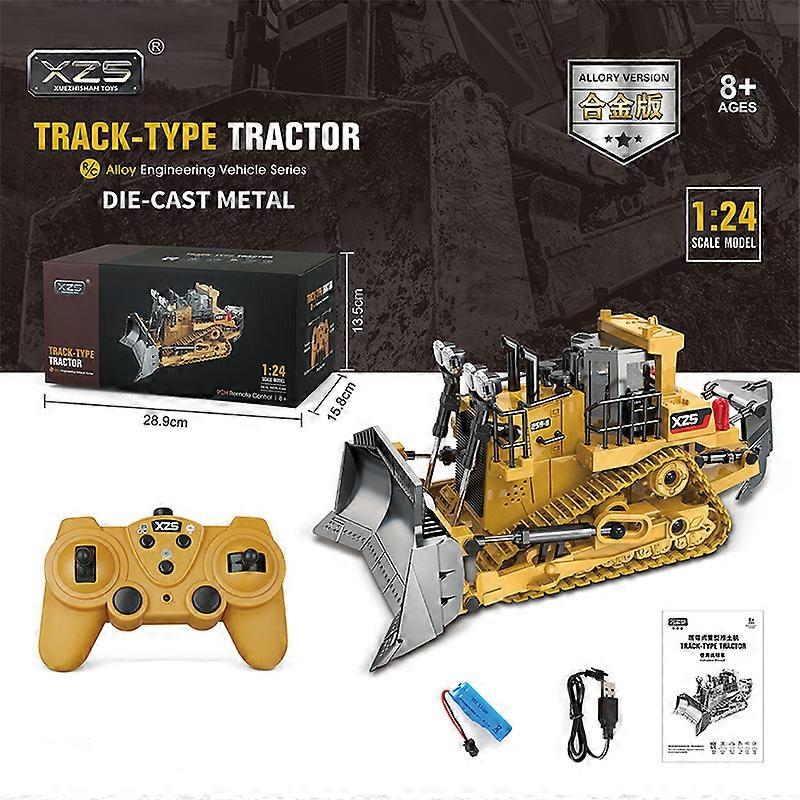 1/18 RC Excavator Control remote Car 2.4G Radio Controlled Car Caterpillar Tractor Model Engineering Building Construction Toys