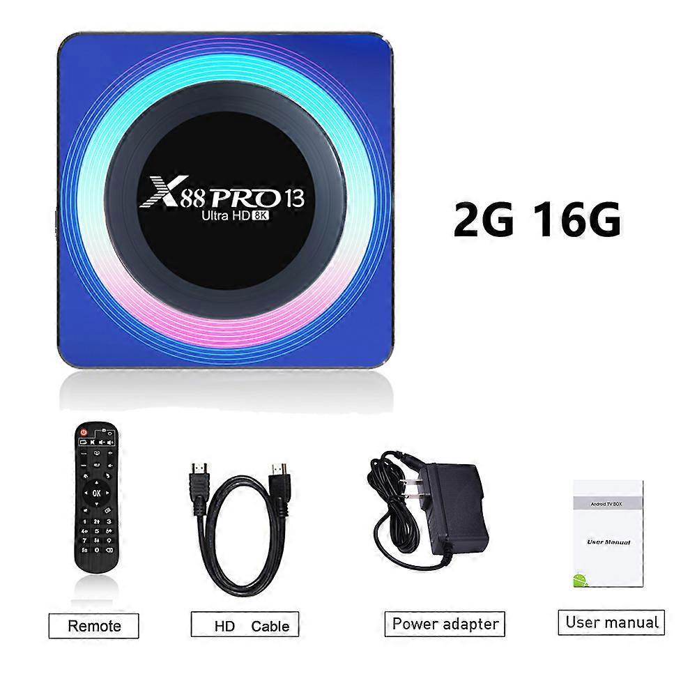 LEMFO X88Pro 13 Smart TV Box Android 13 RK3528 WIFI 6 Support 8K Bluetooth 5.0 Set Top Box Android 13.0 32G 64G Media Player