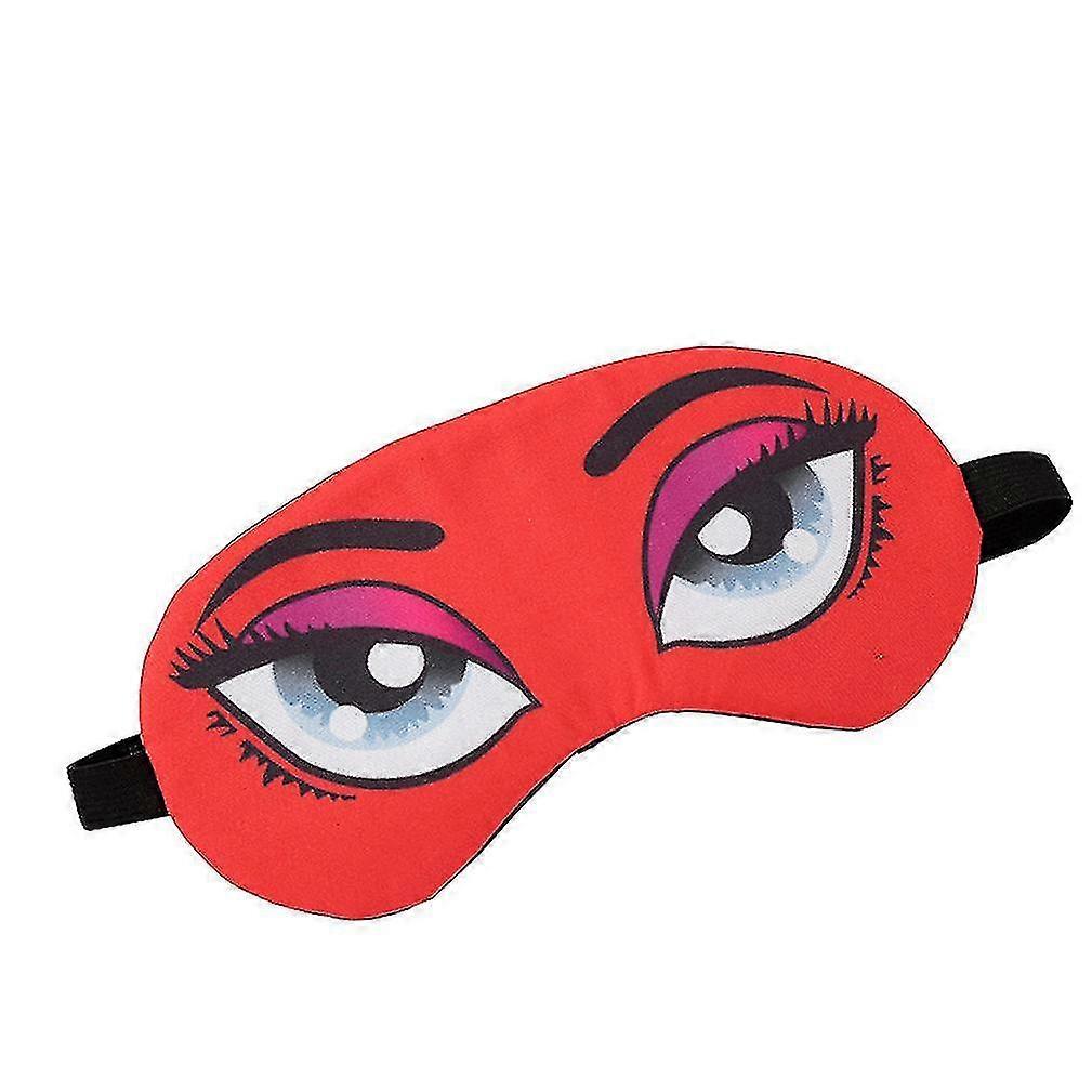 Personalized funny cartoon eye mask red