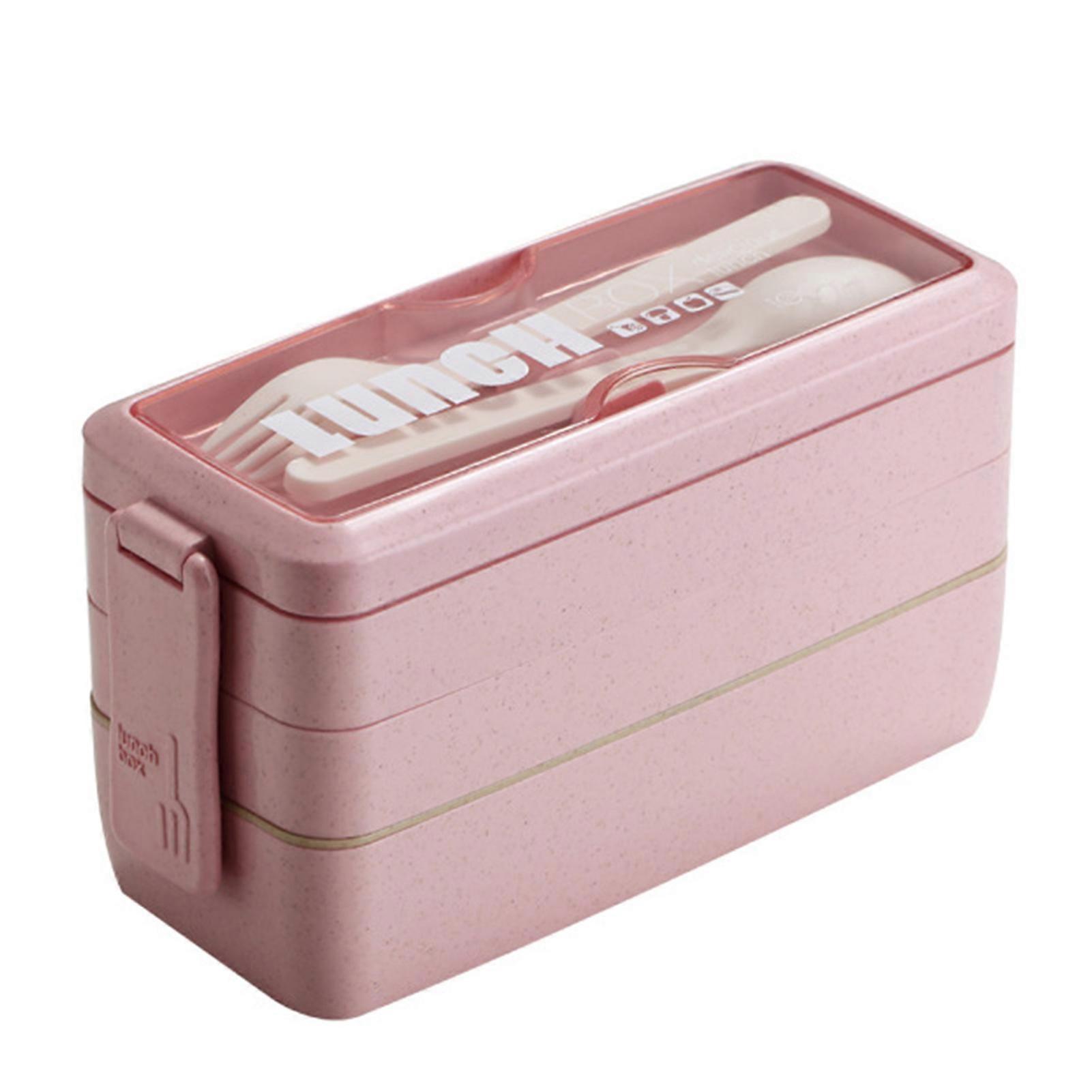 QingHai 750ML/1000ML Lunch Box Lightweight Easy to Carry Two/Three Layers Bento Box for Picnic School Office