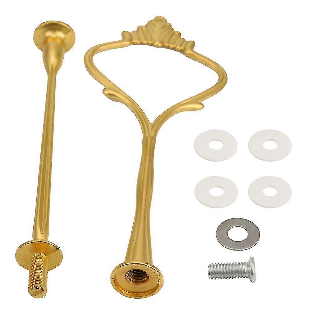 Crown 2 Tier Cake Cupcake Stand Handle Hardware Fitting Holder