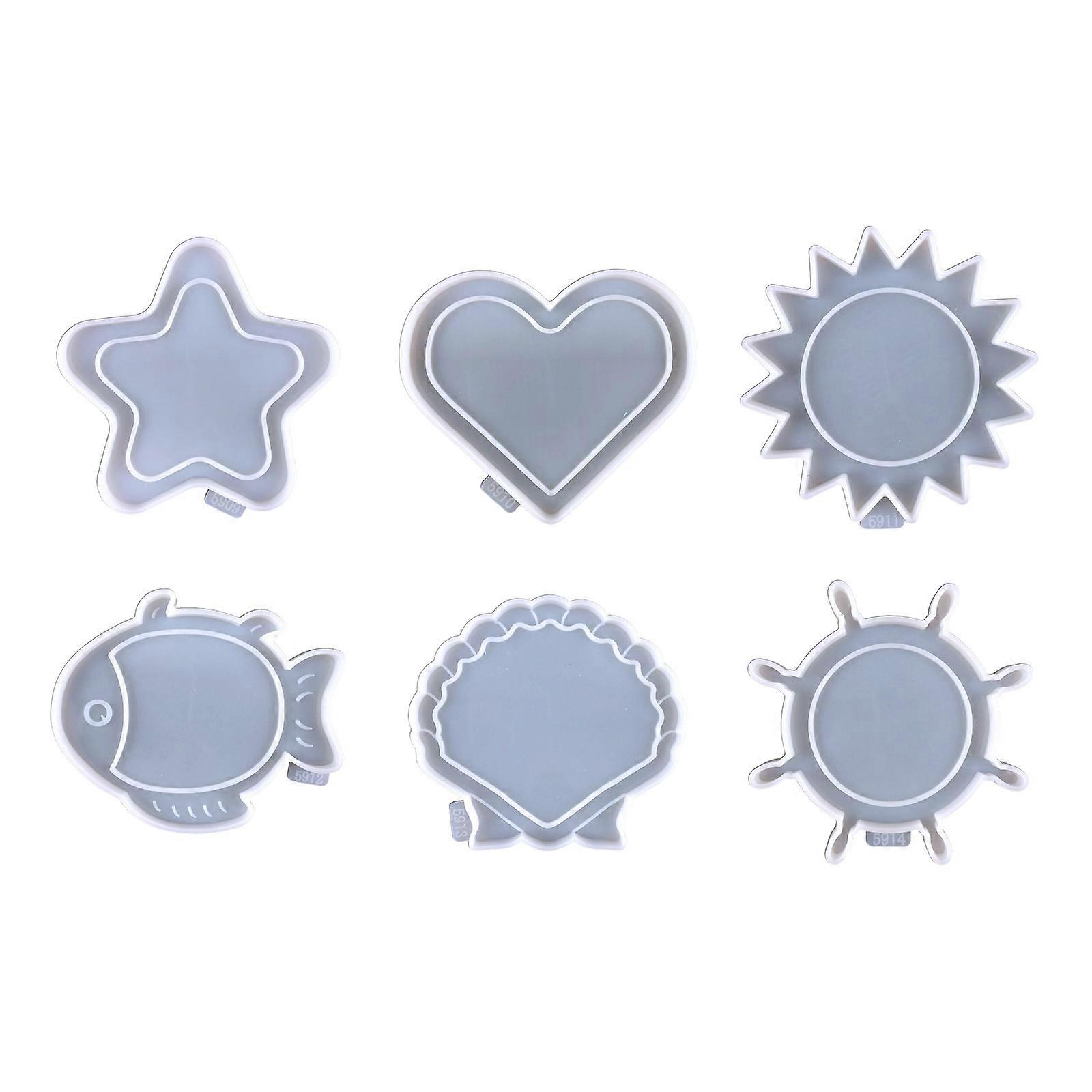 Diy for Sun for Shell Photo Frame Mold Ship Rudder Pendant Photo Frame Silicone