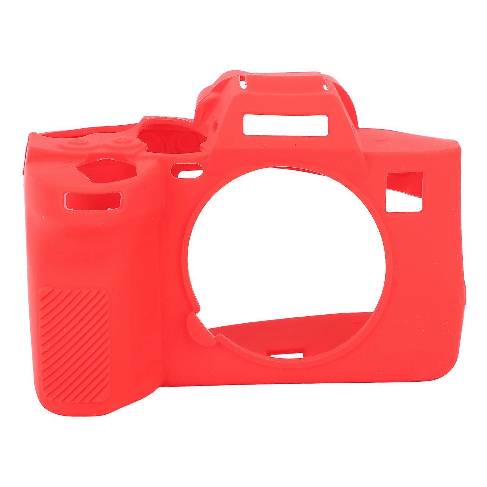 Digital Camera Skin Cover Soft Cover Silicone Anti Slip Comfort Grip Digital Camera Accessory for A7S3 A7SM3 Red