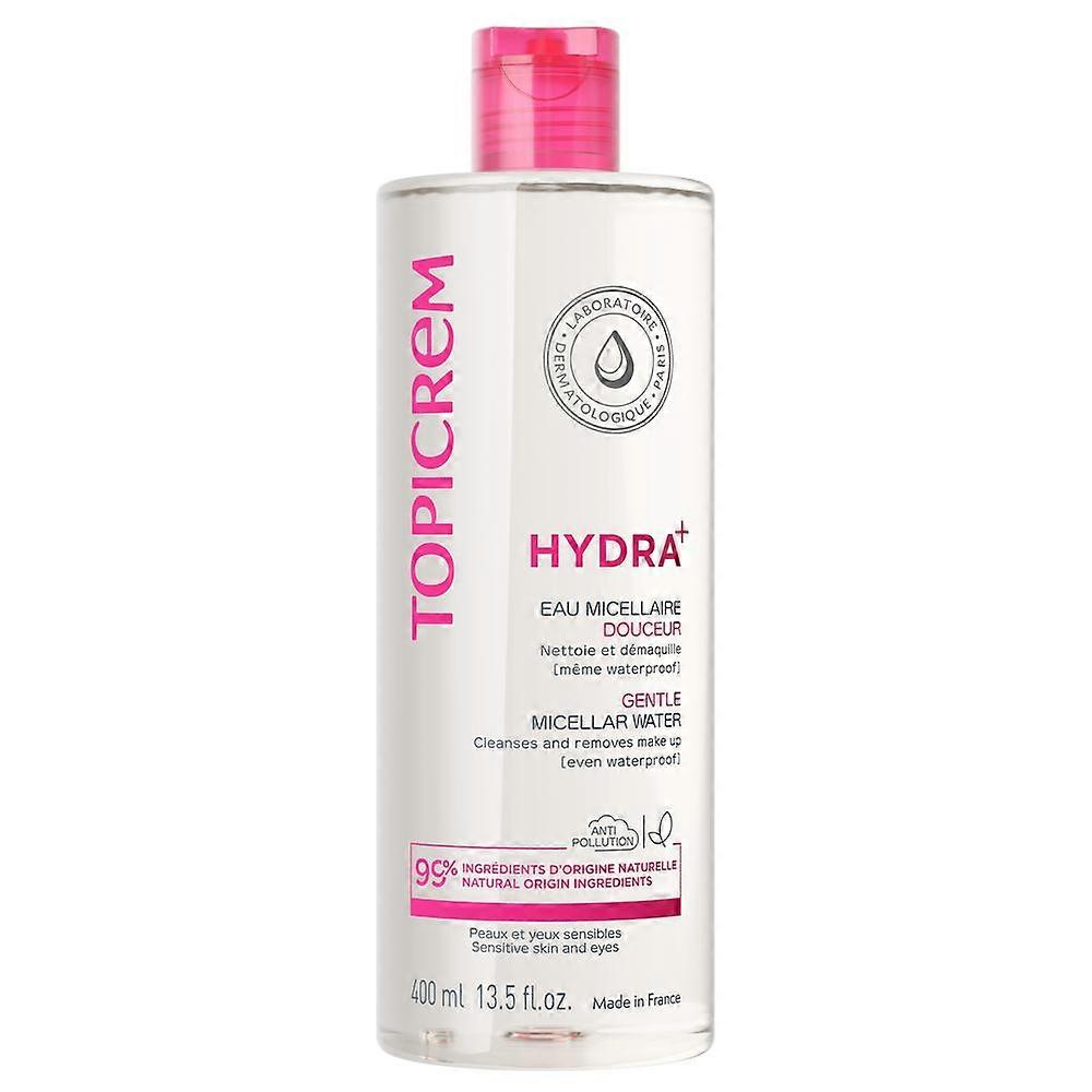 Topicrem Hydra+ mieto misellivesi 400 ml unisex