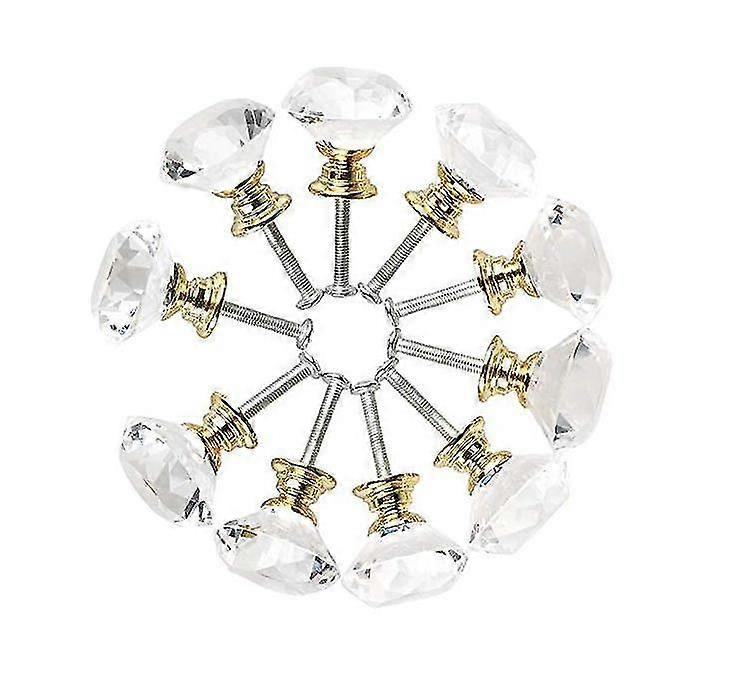 Crystal Diamond Handle, Drawer Handle, Furniture Handle, 10pcs