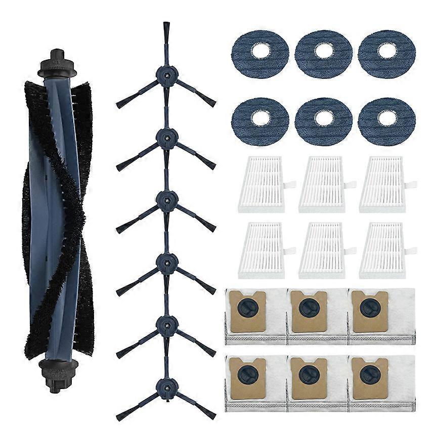 Sweeping Robot Accessories(1x Roller Brush + 6x Filters + 6x Side Brushes + 6x Dust Bags + 6x Mopping Cloths) for EUFY OMINI C20 Sweeping Robot