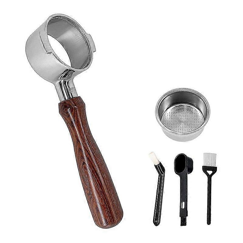 Coffee 51mm Bottomless Portafilter Compatible with DeLonghi Icona ECP ECOV311 Espresso Machine, No Base Filter Holder