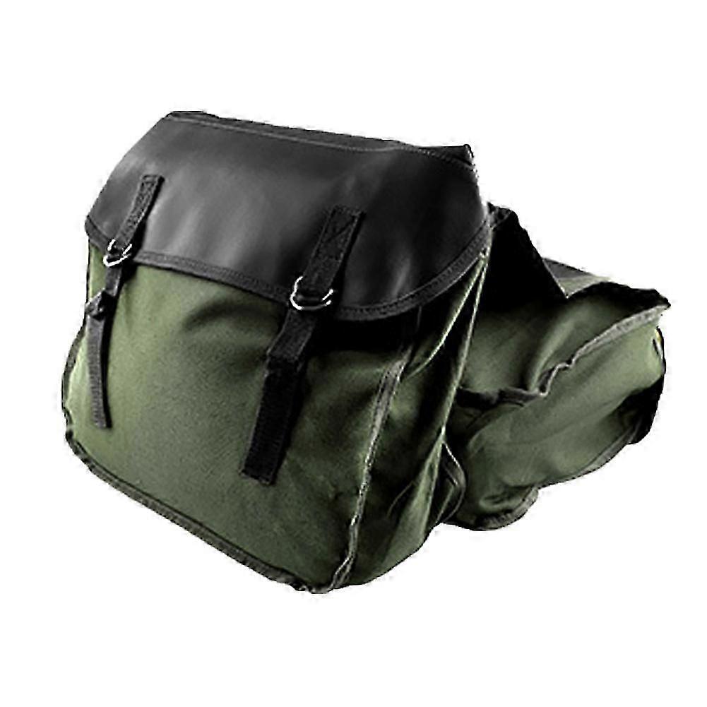 Universal Motorcycle Pannier Side Saddle Bag Tools Luggage Canvas Storage Pouch