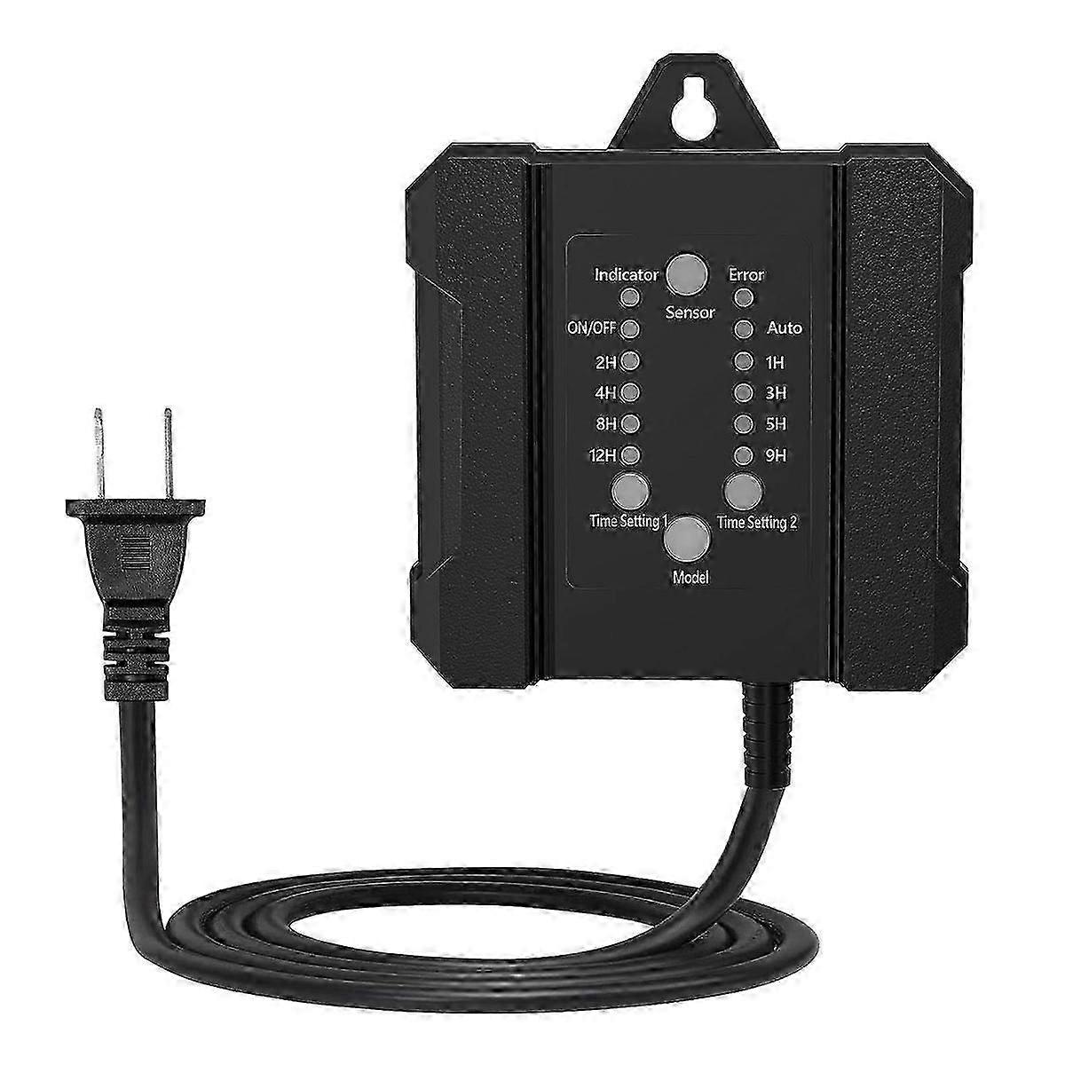 100w Outdoor Low Voltage Transformer With Timer And Photocell Sensor,120v Ac To 12v Weatherproof For Led Lighting