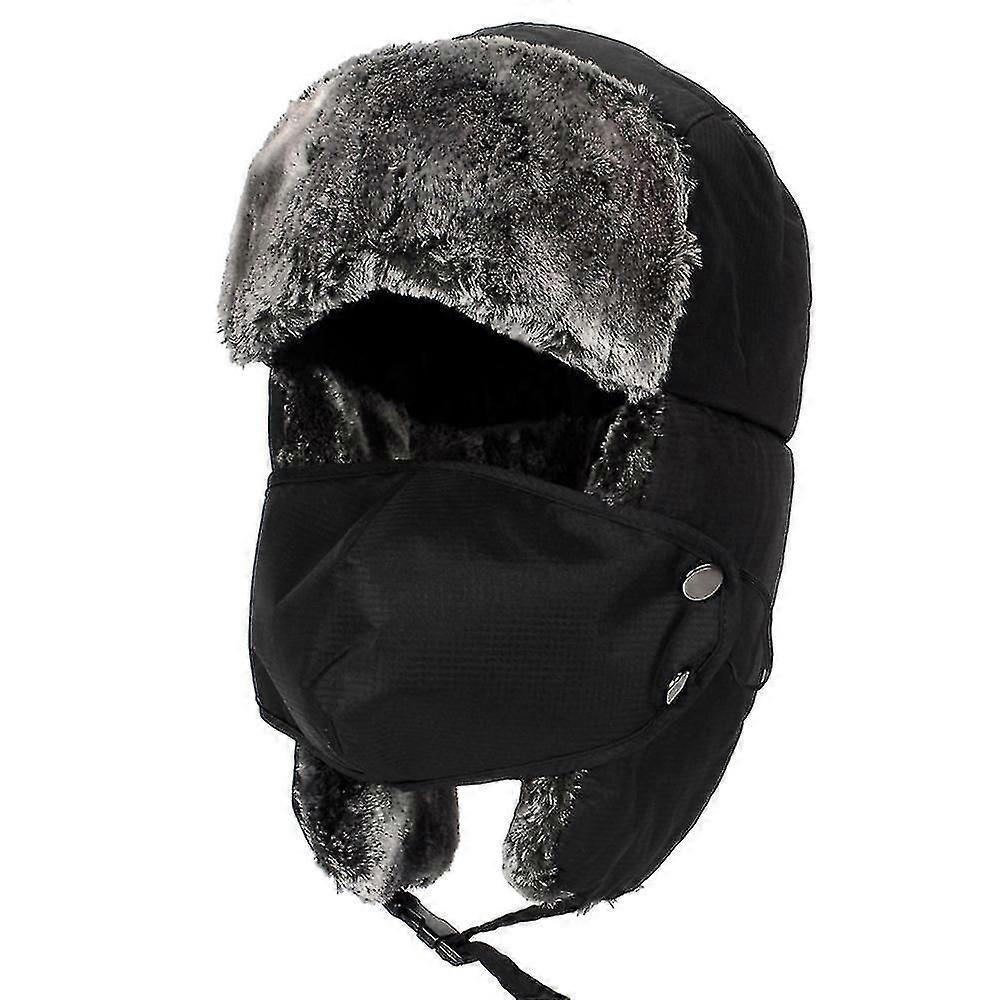 Αγόρια Κορίτσια Camo/απλό Trapper Trooper Hat Υπαίθριο ζεστό καπέλο σκι Αντιανεμική μάσκα Πτερύγια αυτιών Fleece καπέλο για τα παιδιά