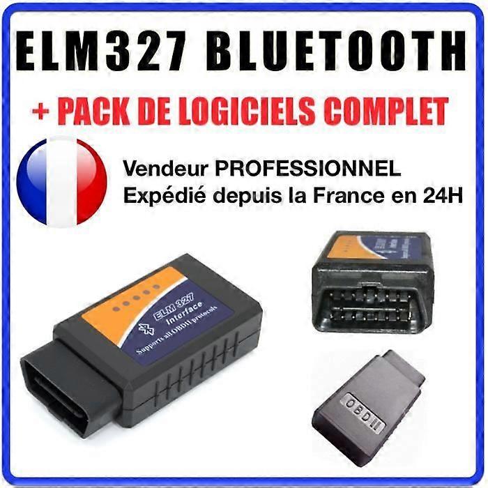 ELM327 Diagnostic Interface - Bluetooth - Universal - Black - Car - OBD