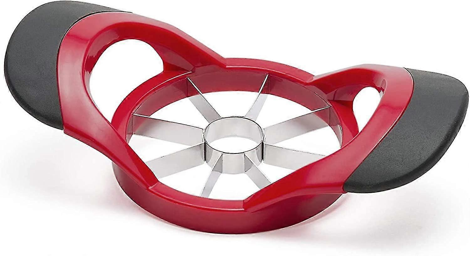 Corer Slicer Fruit Cutter Divider 8 Stainless Steel Blades Non-slip Handle Kitchen Tool Red