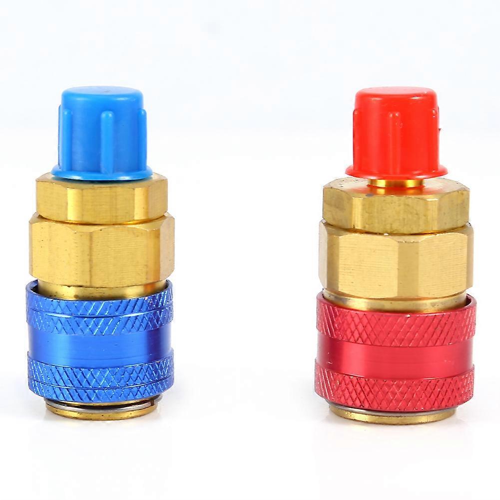 R134a Auto Car Quick Coupler Connector Brass Adapters Low & High Side AC Manifold