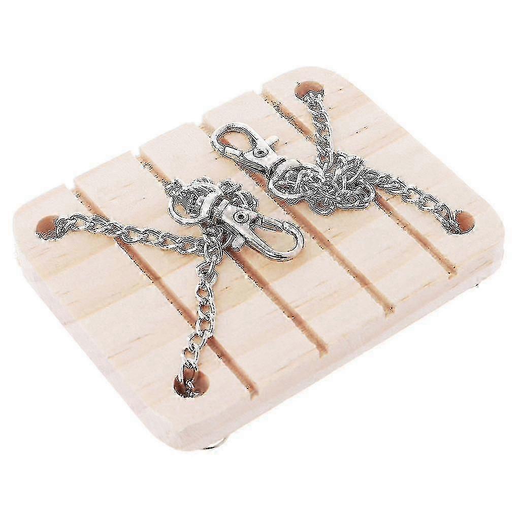 תוכי מצחיק אוגר נדנדה קטנה מיטת תלייה עץ עם מיני אביזר כלוב פעמון HD16