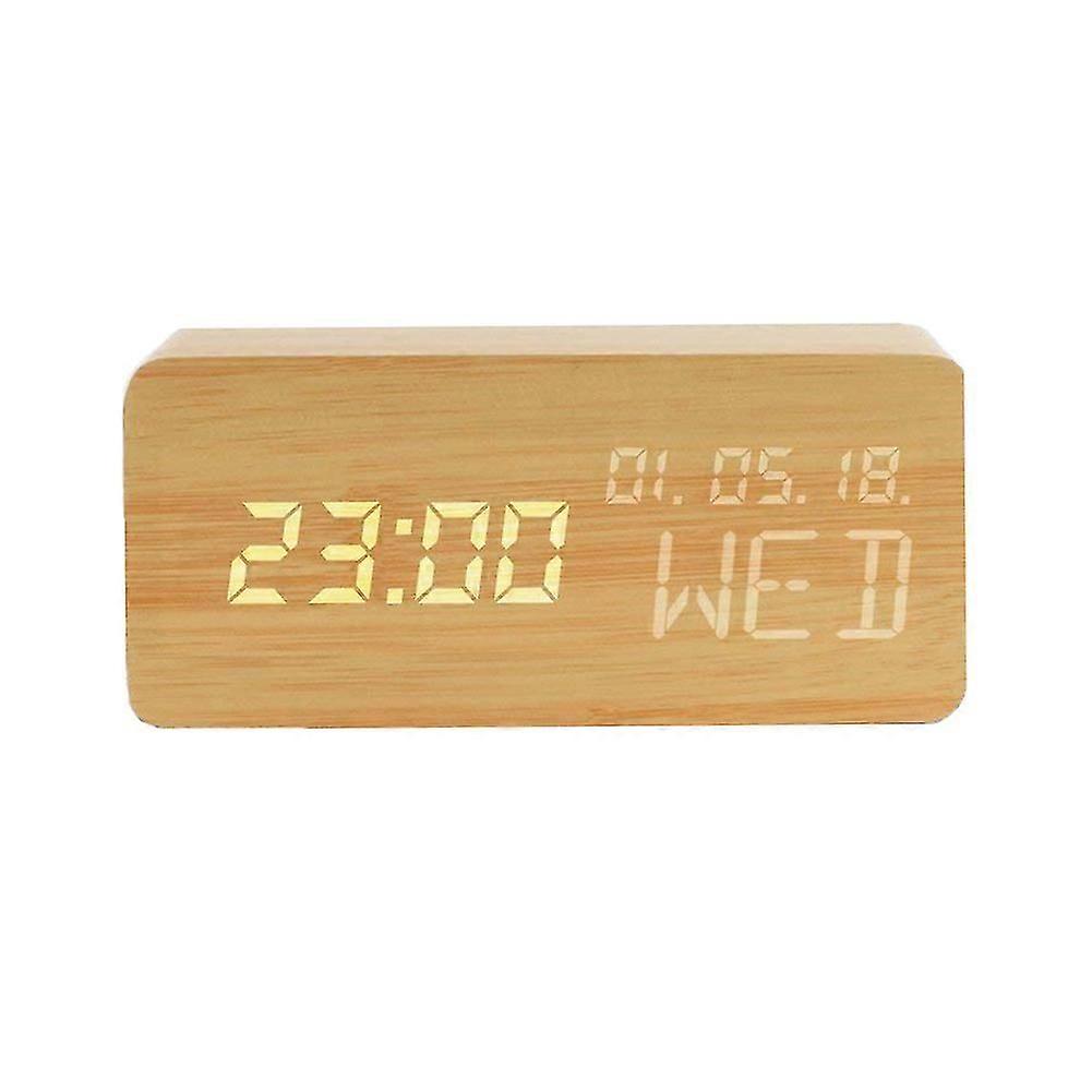 Digital Alarm Clock With Big Led Temperature Display For Bedroom