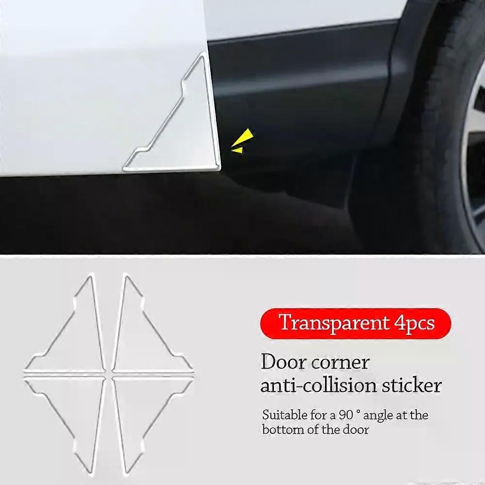 4 st bildörrhörnskydd, kollisionsskydd, dörrskydd, kollisionsskydd, autodörrhörnskydd, biltillbehör