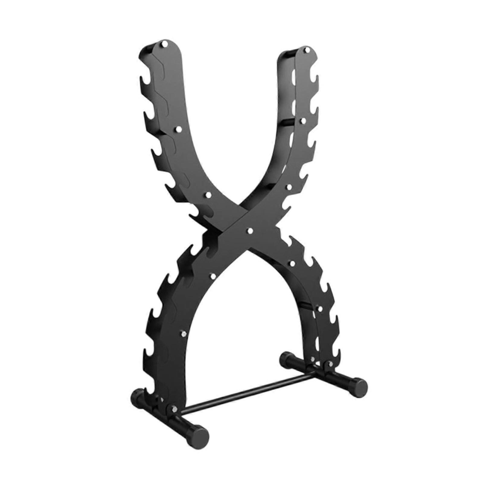 Dumbbell Rack Tower Stand Stable 10 Tier 1 to 10 kg Dumbbells Vertical Stand Black