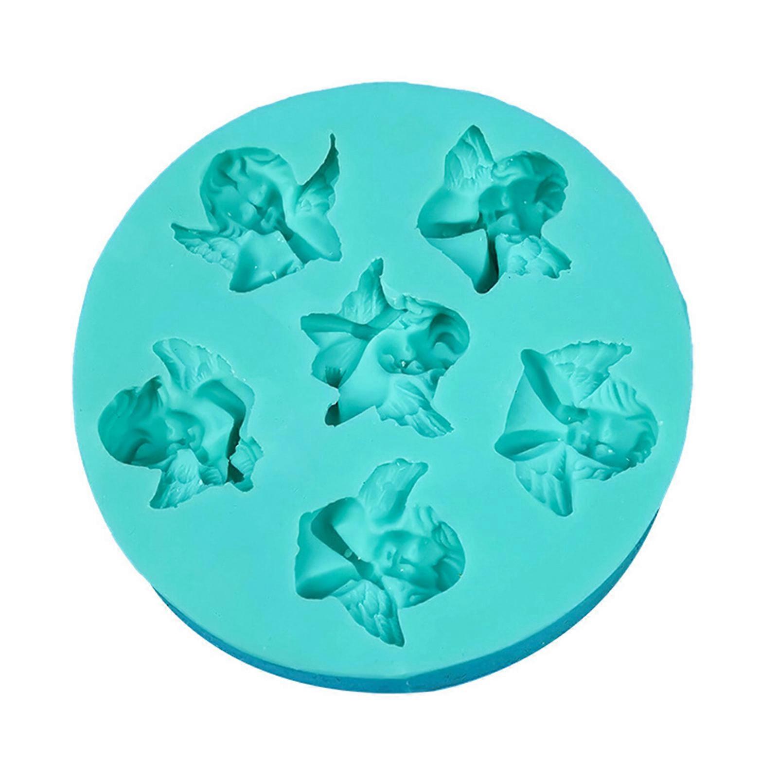 3D Angel Shaped Silicone Cake Mold Handmake DIY Cake Biscuits Mould Silicone Moulds For Cake Mooncake Mold Cake Tools