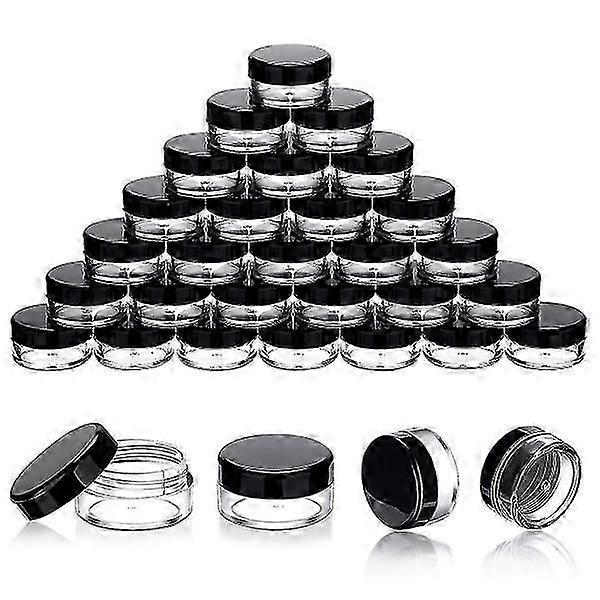 5ml Cosmetic Container Set Of 100 Clear Sample Jars With Lids Small Reusable Plastic Cream Lotion