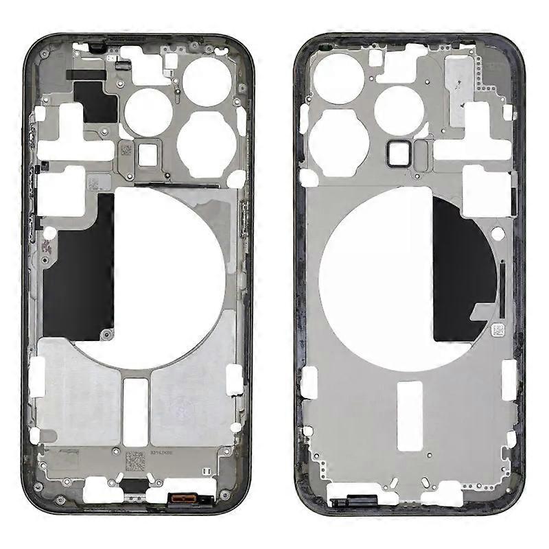 For iPhone 15 Pro Middle Frame Bezel Plate with Side Keys + Card Tray