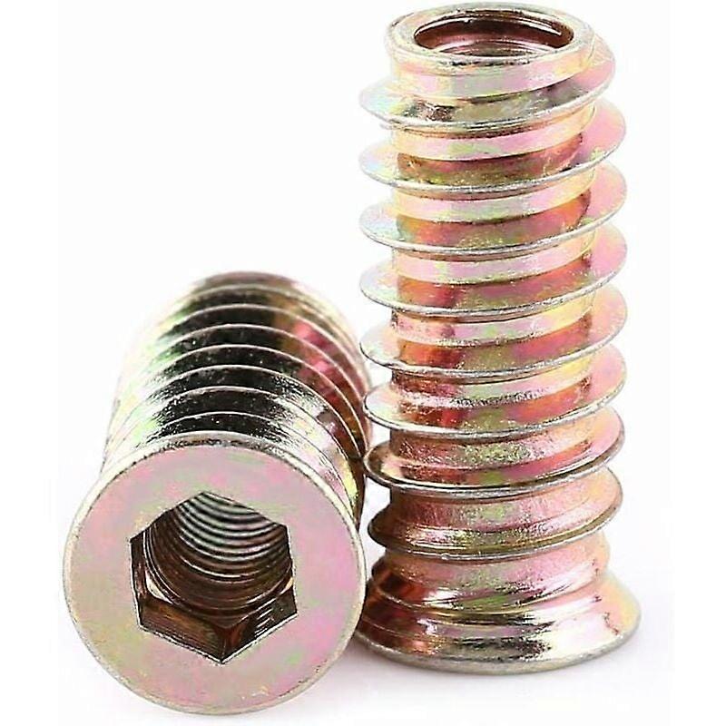 Pack of 20pcs M8 Zinc Alloy Threaded Hex Nut, Zinc Alloy Insert Nuts Assortment (M8x25mm)