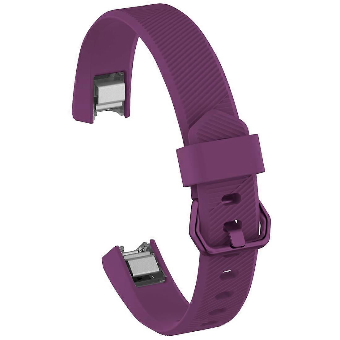 Solid Color Silicone Watch Band for FITBIT Alta / HR, Size: L