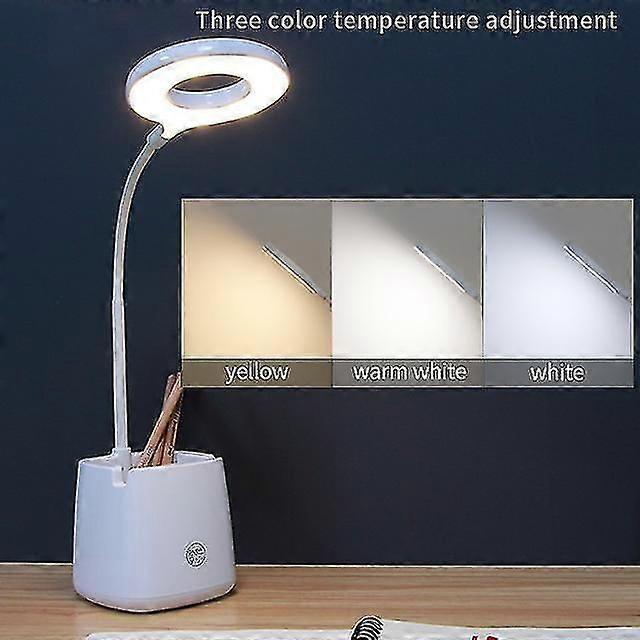 Foldable Desk Light In Promotion Rechargeable Innovative Bright Square Base Pen Container Led Table Lamp