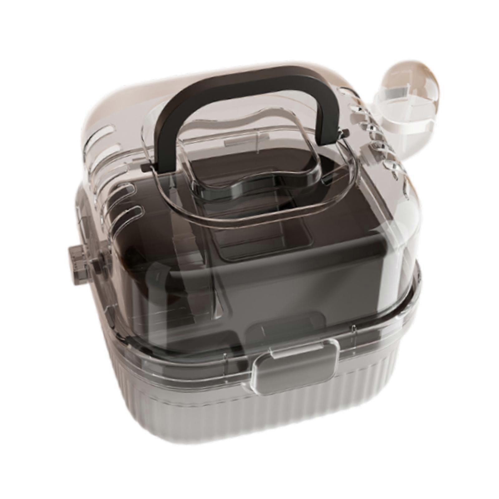 Double Layers Hamster Cage Multipurpose with Clear Lid Hamster Habitat Small