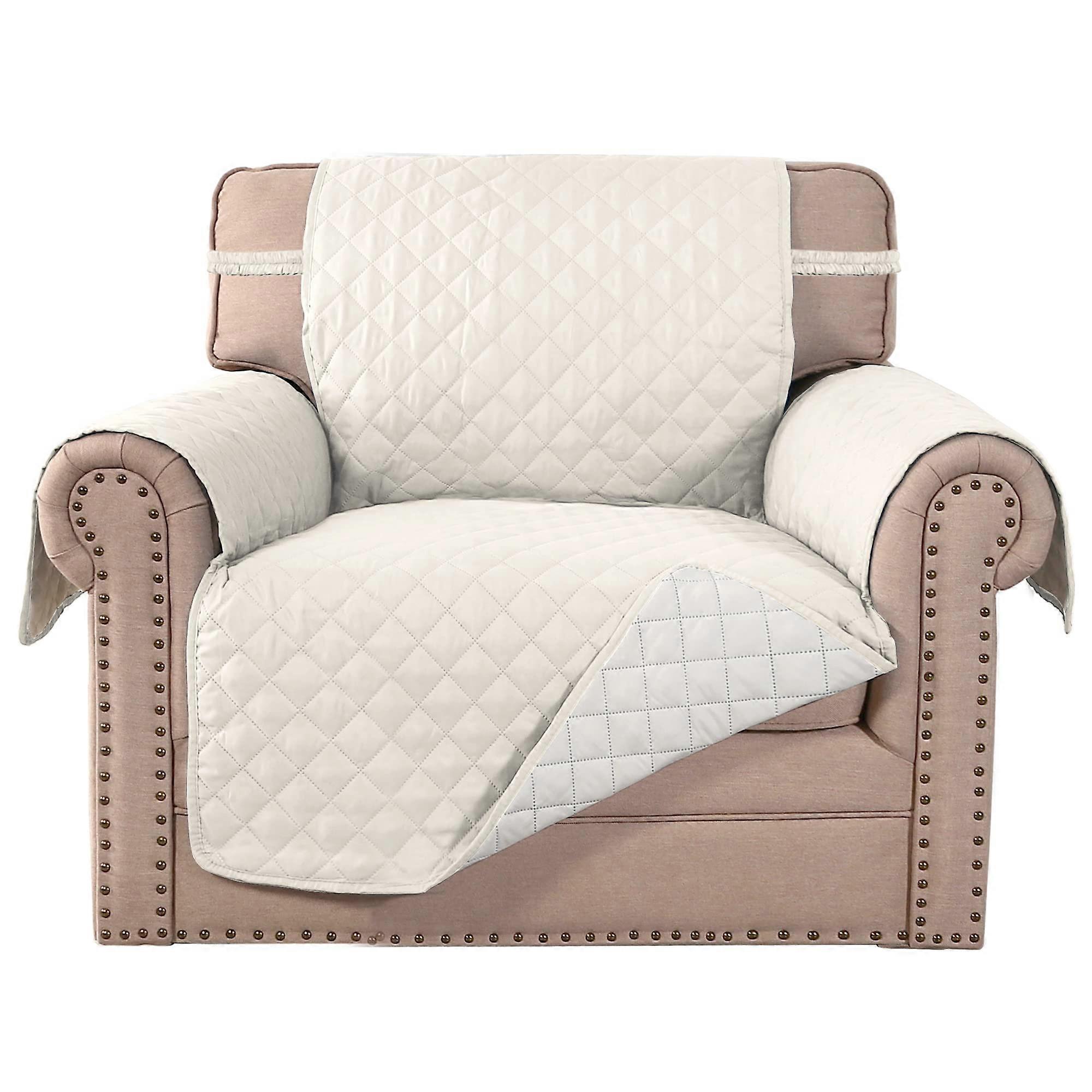Reversible Quilted Sofa Cover for Pets, Waterproof Fabric, Non-Slip Design, Fits Standard and Luxury Sofas