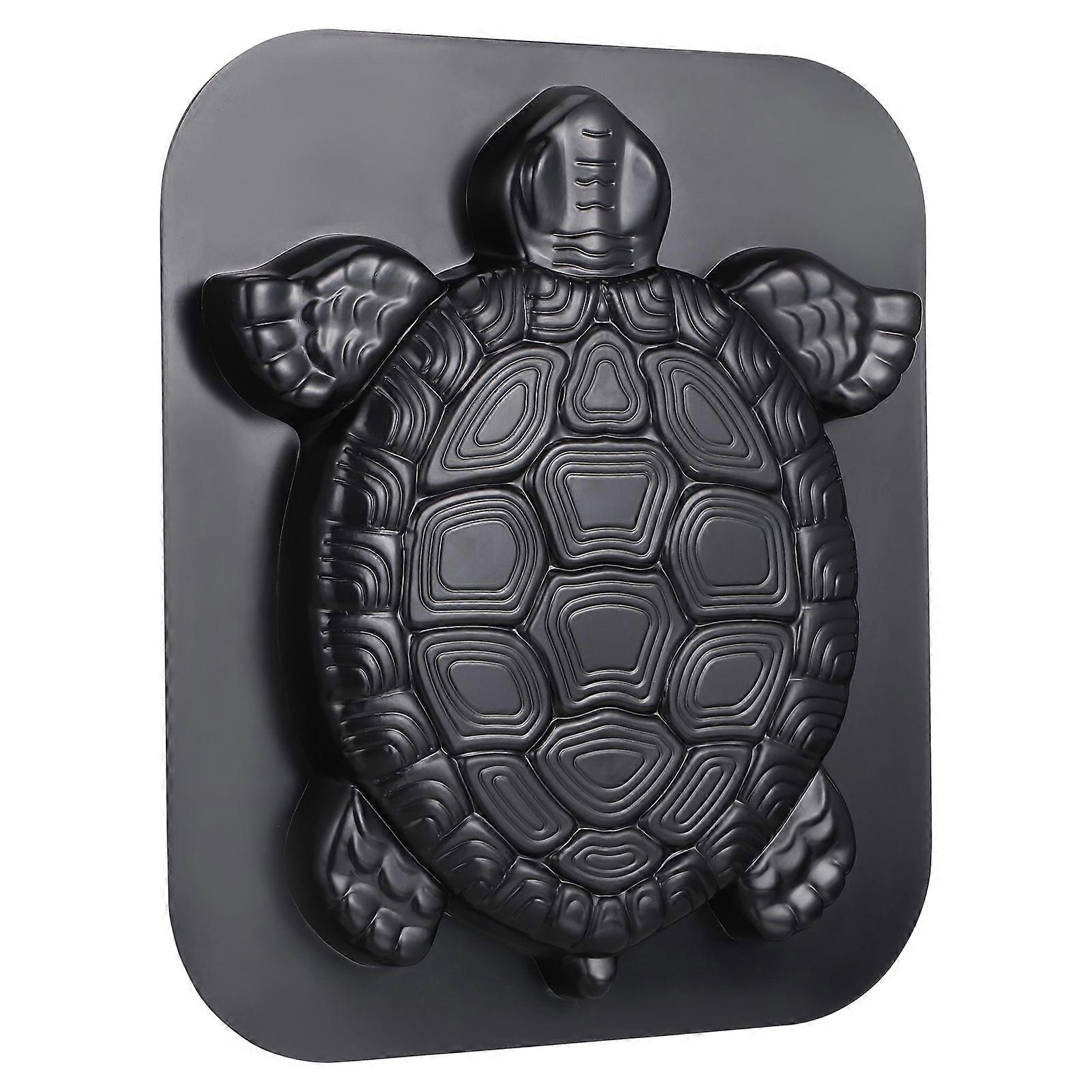 Turtle Path Maker Mold Manually Paving Concrete Molds Stepping Stone Road Making Tool (Black)