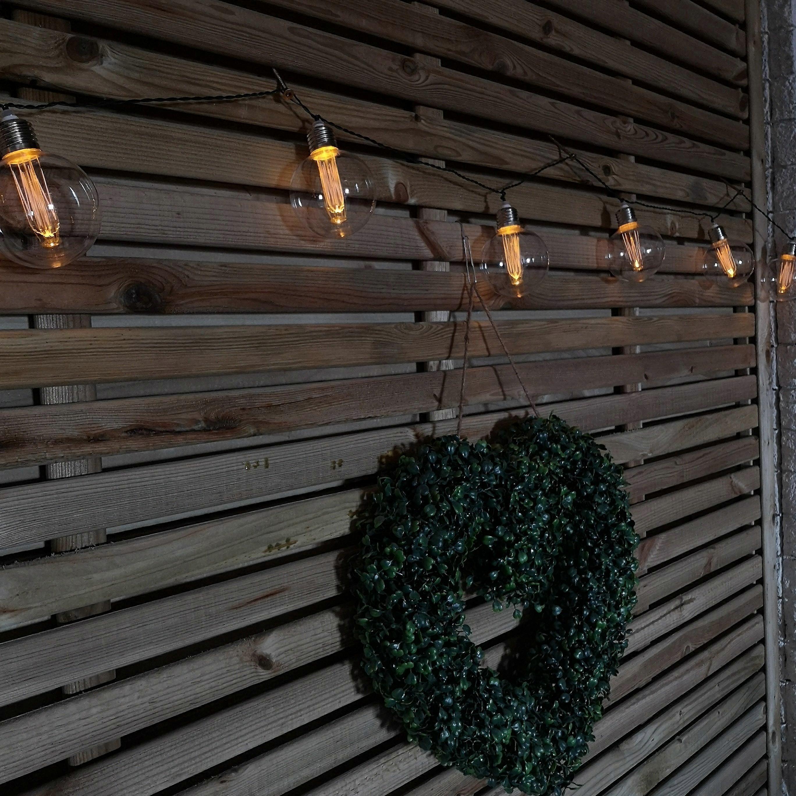 10 Battery Operated Led Warm White Retro Edison Style Bulbs With Timer