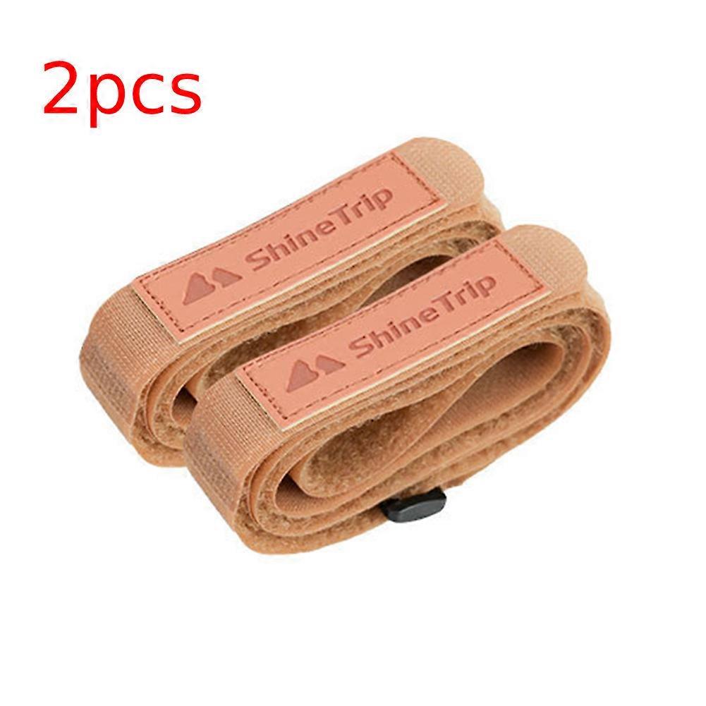 2/4Pcs Nylon Strap Adjustable Quick Release Hook-and-loop Fixing Belt Travel Cargo Luggage Strap Outdoor Tent Hiking Strap