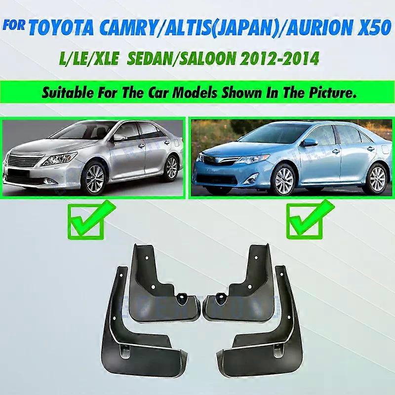 unique Molded Mud Flaps For Toyota Camry XV50 Altis Aurion 2012 2013 2014 Mudflaps Splash Guards Mud Flap Front Rear Mudguards Fender