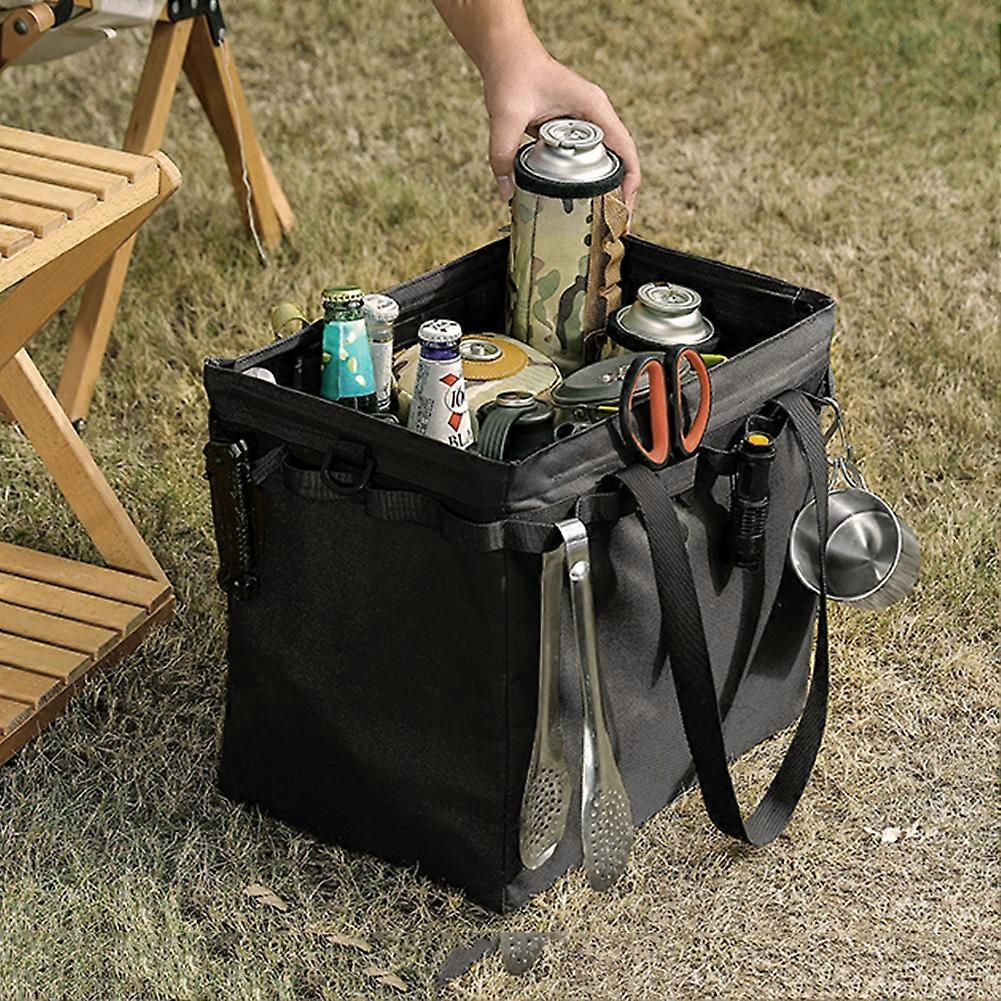 Camping Tool Bag Oxford Cloth Foldable Outdoor Bag Large Capacity Firewood Picnic Bag Multifunctional Handbag