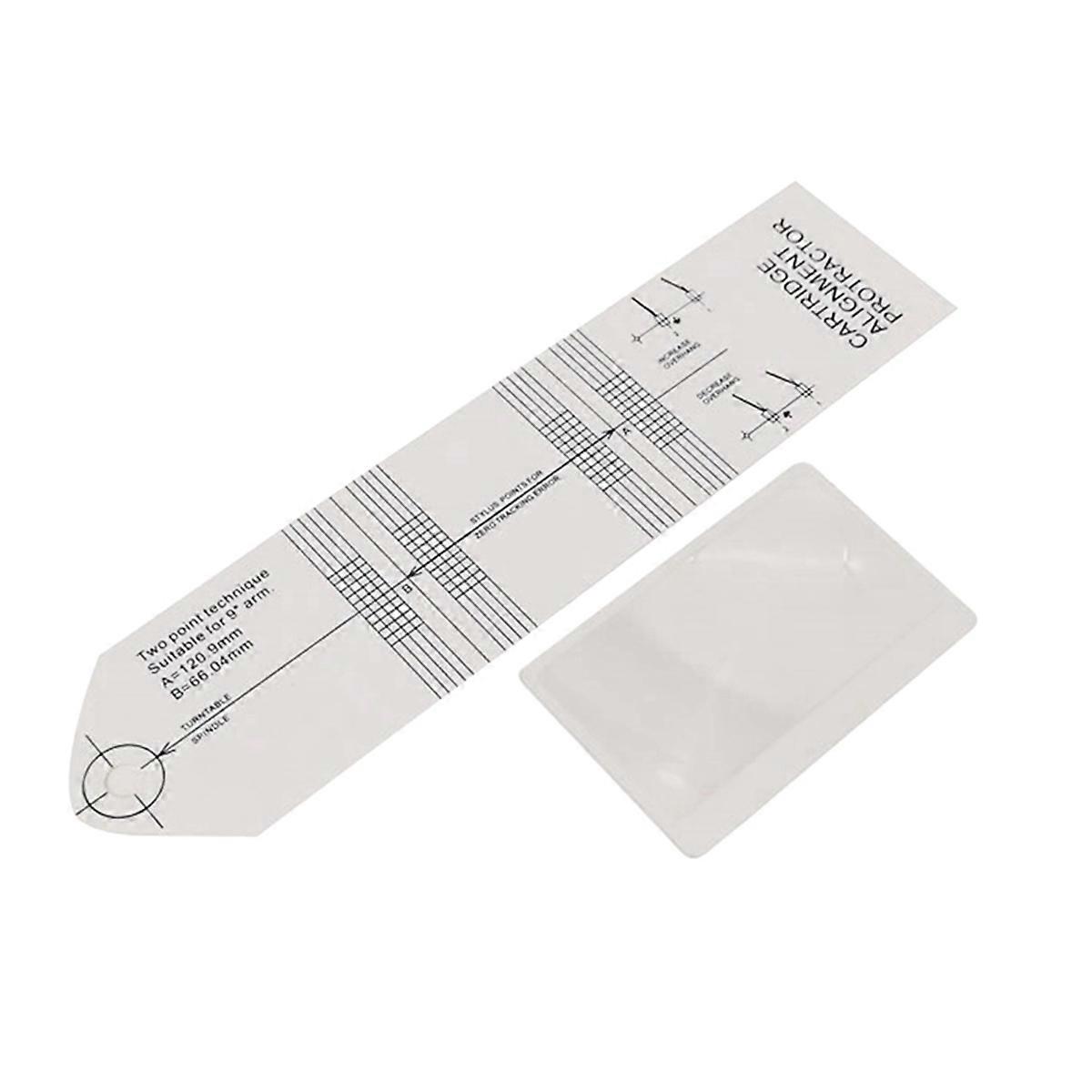 Vinyl Stylus Alignment Protractor Angle Calibration Gauge Tool Phonograph Adjustment Detection Rule