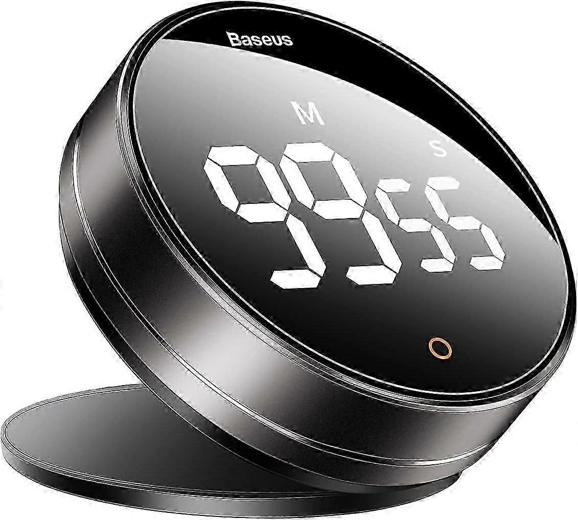 Kitchen Timer LED Digital Magnetic Countdown Timer, 3 Adjustable Volume Levels, Rotation Cont