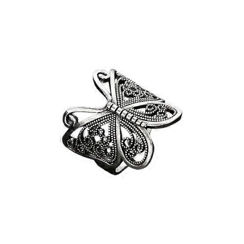 Vintage Argento Colore Farfalla Anello Per Le Donne Versatile Moda Ragazza Accessori Gufo Angelo Ala Animale Anelli Irregolari Gioielli