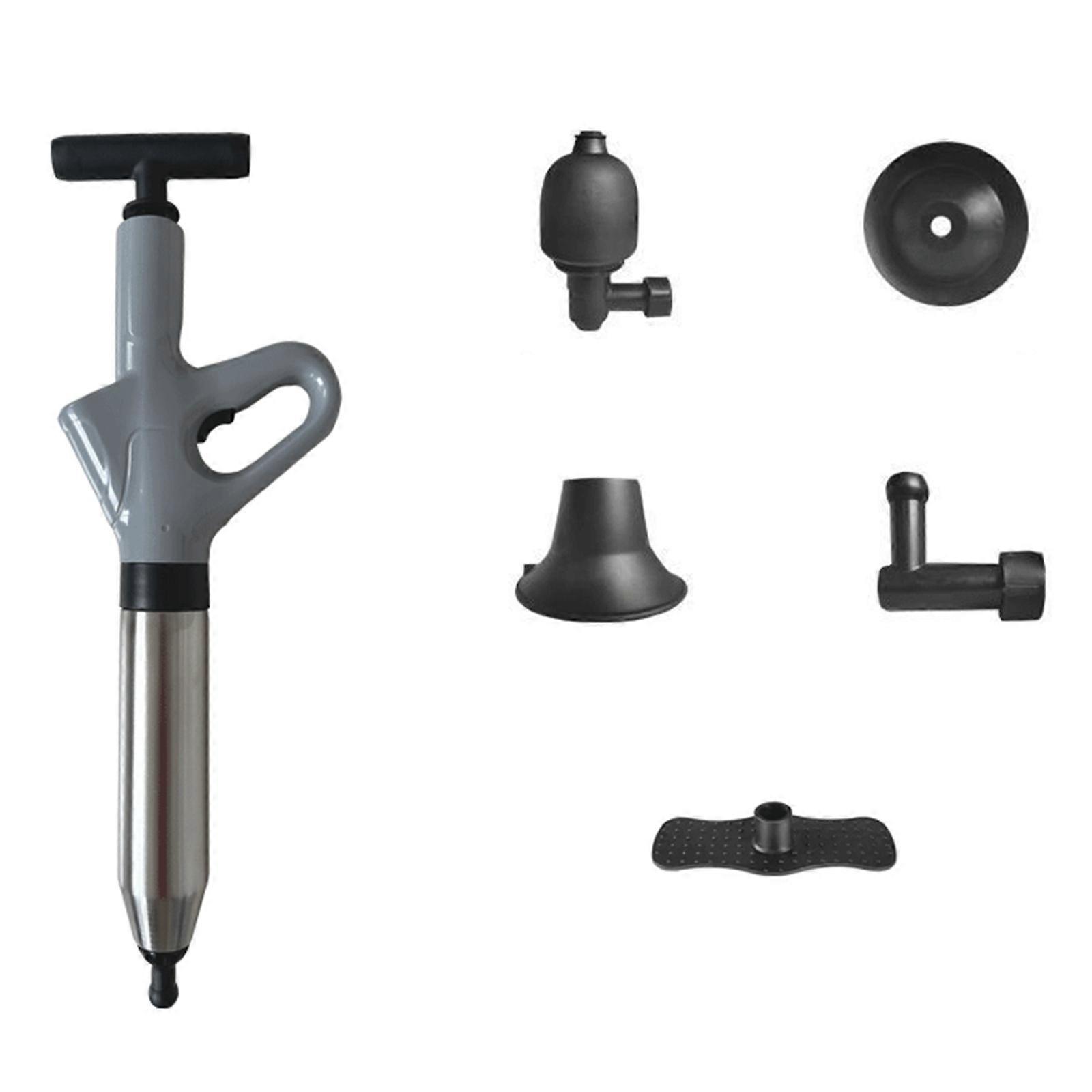 Toilet Unclogger Pump for Kitchen & Bathroom Drains, Manual Sewer Unclogger Tool