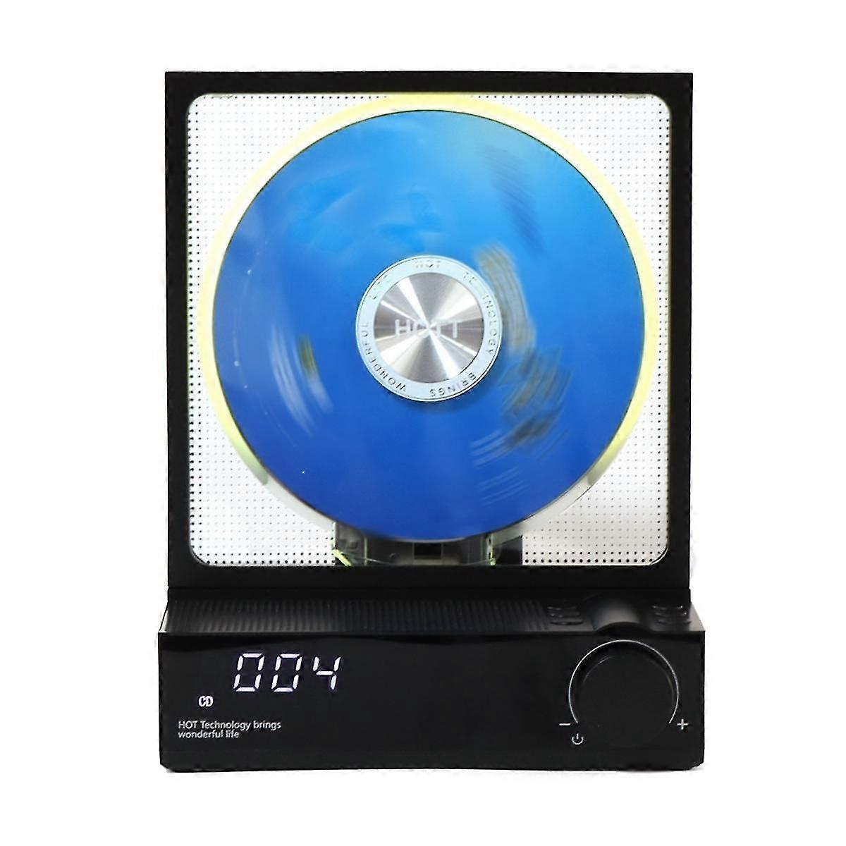 CD Player Portable Bluetooth 5.3 Desktop CD Player with Color Light,Transcription,Timer,LED Screen