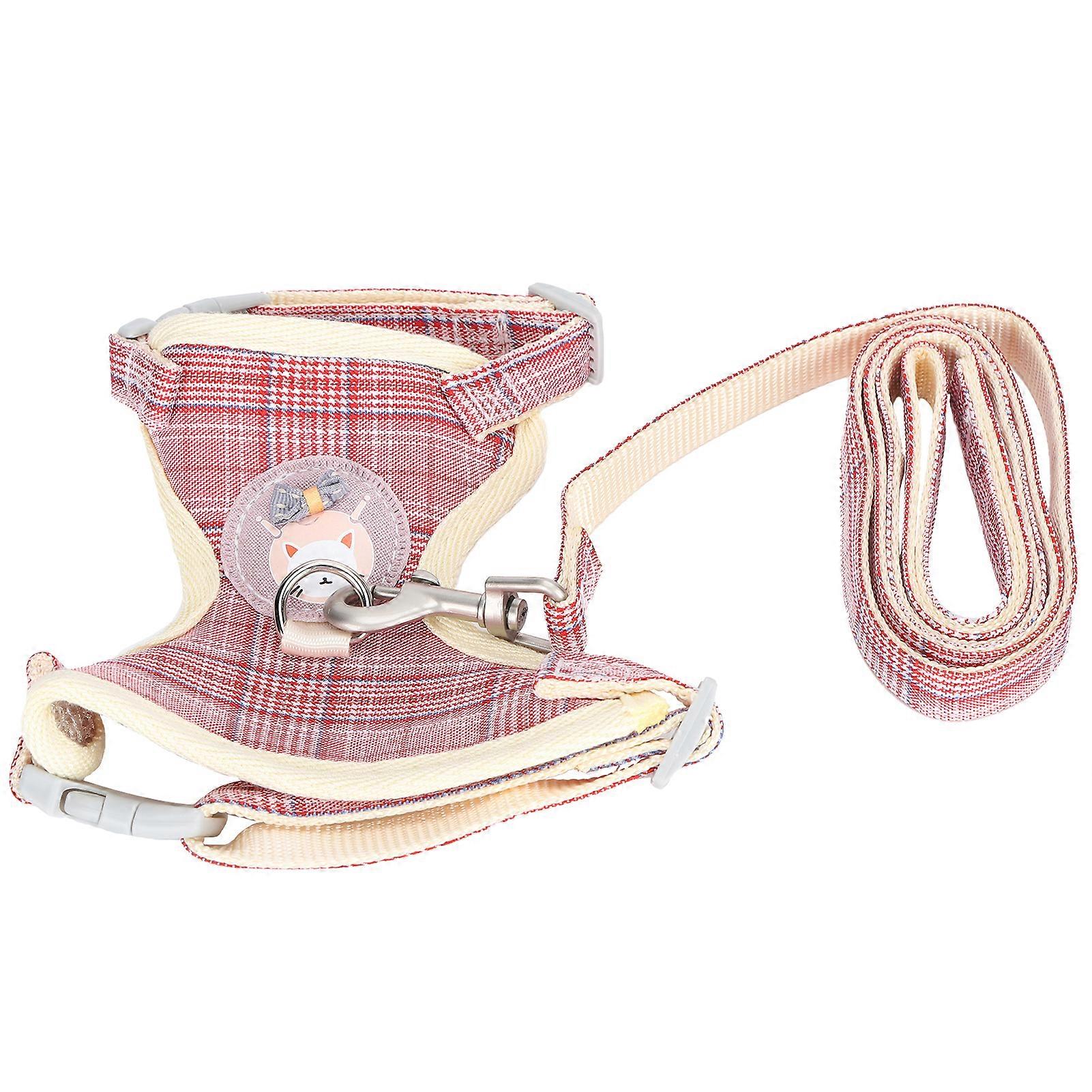 Pet Cat Anti - Lost Vest Harness: Adjustable, Escape - Proof with Leash for Walking